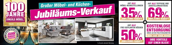 Jubilaeums-Verkauf bei Singold Möbel