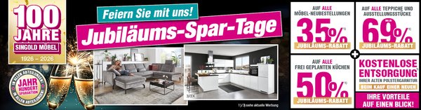 Jubilaeums-Tage bei Singold Möbel Jubilaeums-Tage bei Singold Möbel
