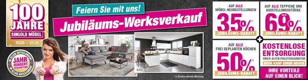 Jubiläums-Verkauf_mit feiern bei Singold Möbel Jubiläums-Verkauf_mit feiern bei Singold Möbel
