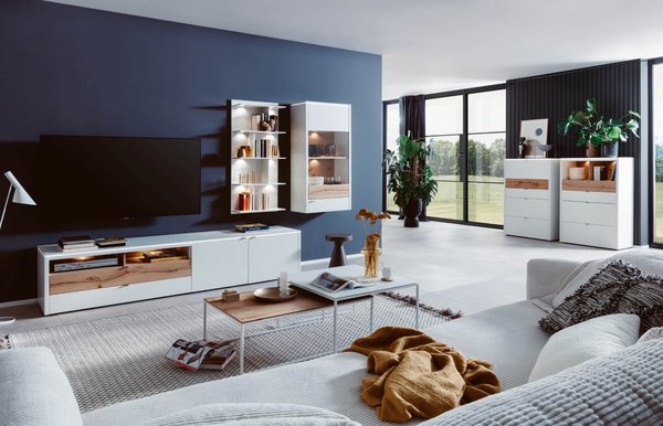 Moderne Wohnwand Saron • Singold Möbel Moderne Wohnwand Saron • Singold Möbel